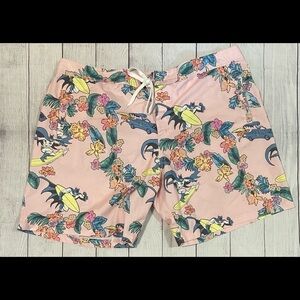 Men's Big & Tall Surfing Batman Board Shorts 4XB